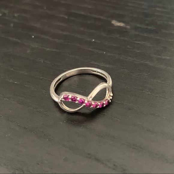 Infinity Ruby Ring - Picture 1 of 2